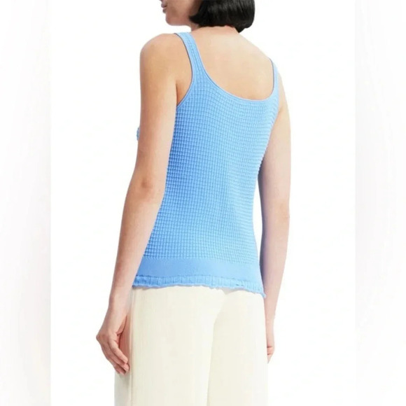 NWT Theory Lace-Trim Knit Tank Top L - Picture 2 of 6